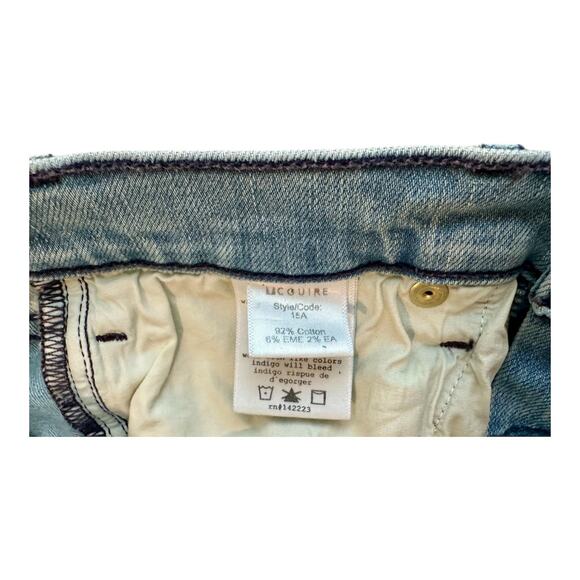 Anthropologie McGuire Denim Majorelle Flare Jeans Distressed - Picture 4 of 6